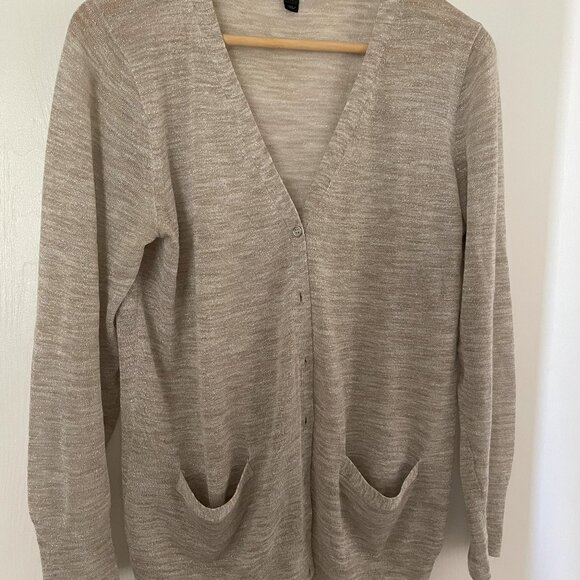 J. Crew Sheer Metallic Cardi - Picture 3 of 4